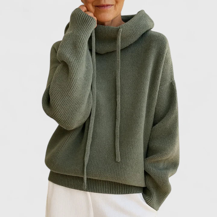 Marie Cozy Knit Hoodie